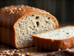 Frisches Vollkornbrot mit Samen und Nüssen aus gesunder Bäckerei